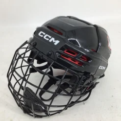 Used CCM TACKS 70 SR SM CAGE COMBO HELMET Helmet Cage Combo Black SM