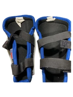 Used CCM TACKS 452 Youth Shin Guards White 8"