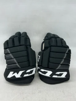 Used CCM T4R Junior Gloves Black 12"