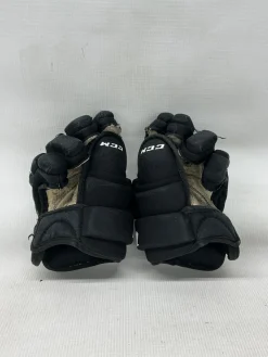 Used CCM T4R Youth Gloves Black 9"