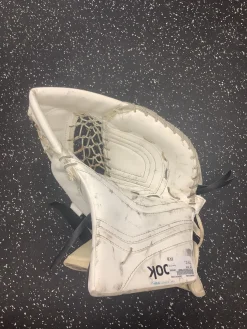 Used CCM XT28 Senior Goalie Catcher White