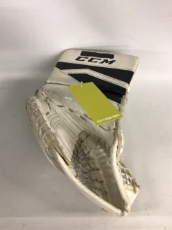 Used CCM YT FLEX Junior Goalie Catcher White