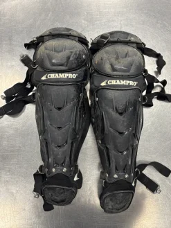 Used Champro CG111B Catchers Leg Guards Black T-Ball