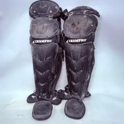Used Champro CHAMPRO Catchers Leg Guards Black Youth