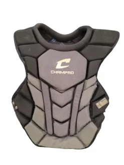 Used Champro CHEST PROTECTOR Catchers Chest Protector Black Intermed