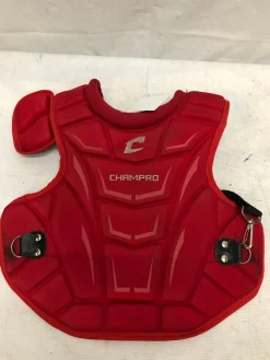 Used Champro RED Catchers Chest Protector Red Youth