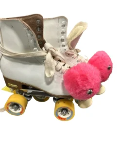 Used Chicago LADIES Senior Roller Quad Skates White Senior 9