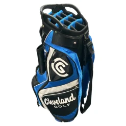 Used Cleveland 14WAY CART BAG Mens Cart Bag Royal Blue