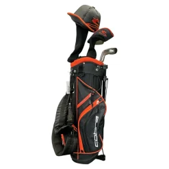 Used Cobra KING JR Jr Package Set RH Black And Orange 7 Piece