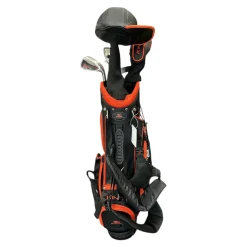 Used Cobra KING JR Jr Package Set RH Black And Orange 7 Piece