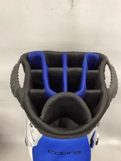 Used Cobra 14 SLOT CART BAG Mens Cart Bag Royal Blue