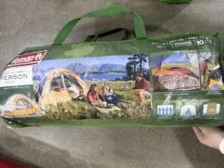 Used Coleman 4 PERSON TENT Multi-person & Family Tent Orange 4-person