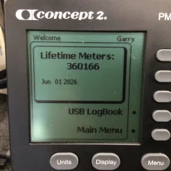 Used Concept 2 MODEL E ROWER W PM5 MONITOR AND COVER Rowing Machine