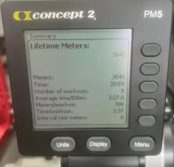 Used Concept 2 ROWERG/ MAT Rowing Machine