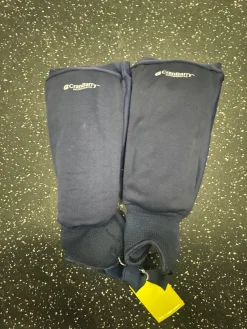 Used Cranbarry BLUE SHINGUARDS FH Shin Guards Navy Blue 14"