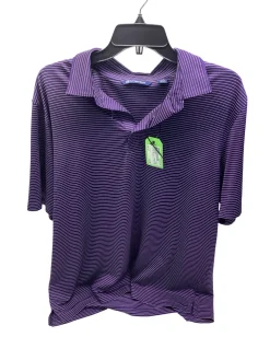 Used CUTTER AND BUCK PURPLE DRI-FIT GOLF POLO S.S. Golf Shirt M Purple LG