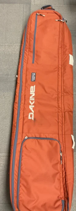 Used Dakine DH Ski Wheeled Bag Orange