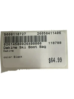 Used Dakine Ski Boot Bag Black