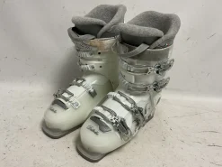Used Dalbello ASPIRE 57 Womens DH Ski Boot Grey And White 260 MP - M08 - W09