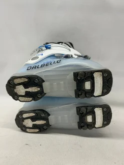 Used Dalbello GAIA 3 Girls DH Ski Boot Carolina Blue And White 195 MP - Y13