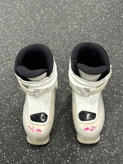 Used Dalbello GAIA 1 Girls DH Ski Boot White 185 MP - Y12