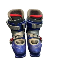 Used Dalbello SPIDER X2 Boys DH Ski Boot Navy Blue 215 MP - J03