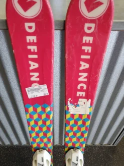 Used Defiance PUZZLE 120CM Girls DH Ski/Binding Pink 120 cm