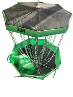 Used DGA Disc Golf Goal Green