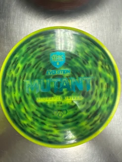 Used Discmania EVOLUTION NEO MUTANT Disc Golf Mid Range Optic Yellow
