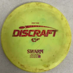 Used Discraft ESP SWARM Disc Golf Mid Range Yellow 175g
