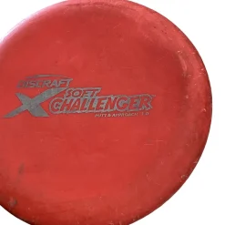 Used Discraft X SOFT CHALLENGER Disc Golf Putter Red