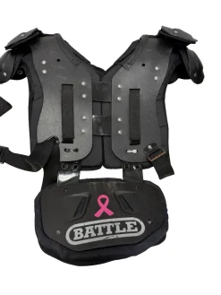 Used Douglas JP24 Junior Football Shoulder Pads Black XL 15-16