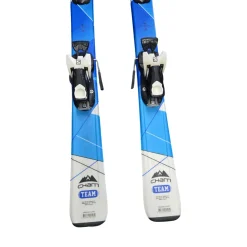 Used Dynacraft CHAM W/ SALOMON C5 BINDINGS Boys DH Ski/Binding Royal Blue 120 cm
