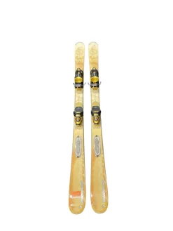 Used Dynastar EXCLUSIVE 10 Womens DH Ski/Binding Yellow 142 cm
