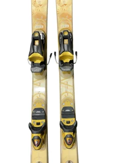 Used Dynastar EXCLUSIVE 10 Womens DH Ski/Binding Yellow 142 cm