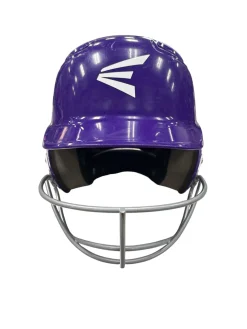 Used Easton ALPHA Batting Helmet w/Mask Purple SM