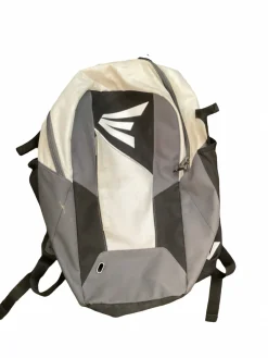 Used Easton BACKBACK BLK/WHT BB/SB Player Backpack White And Grey