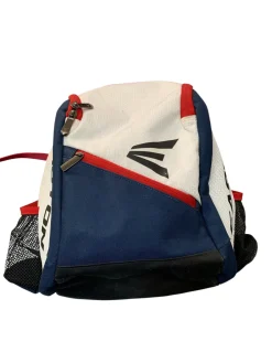 Used Easton BACKPACK RED/WHITE/BLUE BB/SB Player Backpack White/Red/Navy