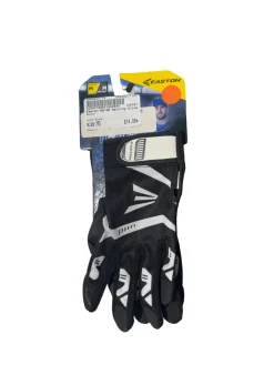 Used Easton BB/SB Batting Gloves Black MD
