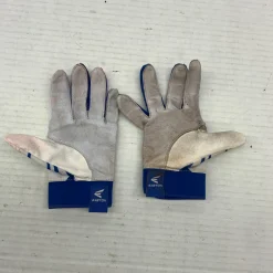 Used Easton BB/SB Batting Gloves Royal Blue SM
