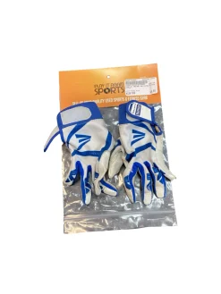 Used Easton BB/SB Batting Gloves Royal Blue XXS