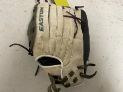 Used Easton Black Magic BMFP125 LH Throw Fastpitch Gloves Black And Sky Blue 12 1/2"