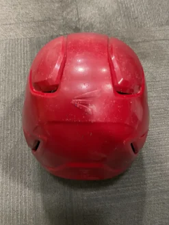 Used Easton CYCLONE HELMET Batting Helmet No Mask Red M/L