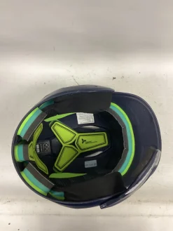 Used Easton ELITE HELMET Batting Helmet w/Mask Navy Blue MD
