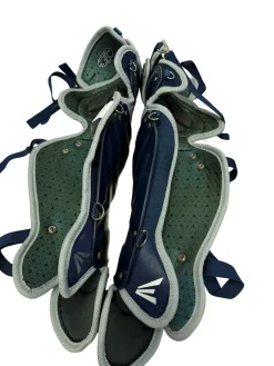 Used Easton GAMETIME Adult Baseball Age 15+ Catchers Leg Guards Navy Blue