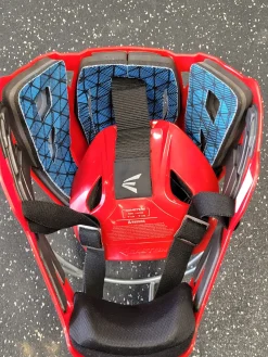 Used Easton GAMETIME Catchers Helmet w/Mask Red LG