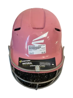 Used Easton HELMET Batting Helmet w/Mask Pink LG
