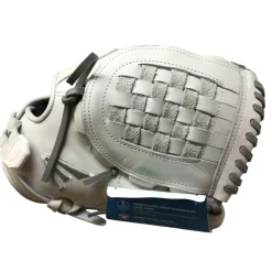 Used Easton PROFESSIONAL COLLECTION NEVER USED RH Throw Fastpitch Gloves Grey 12
