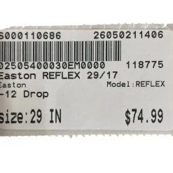 Used Easton REFLEX BB/SB USA 2 1/2 Bat 29