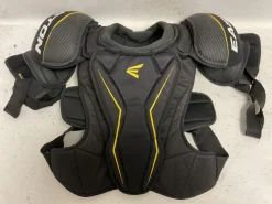 Used Easton STEALTH 75S Senior Shoulder Pads Black And Yellow LG
